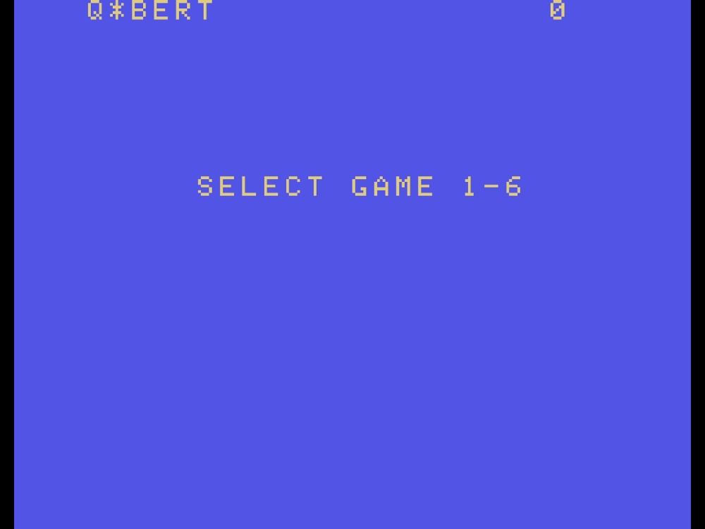 Title Screen of Q*bert for Colecovision